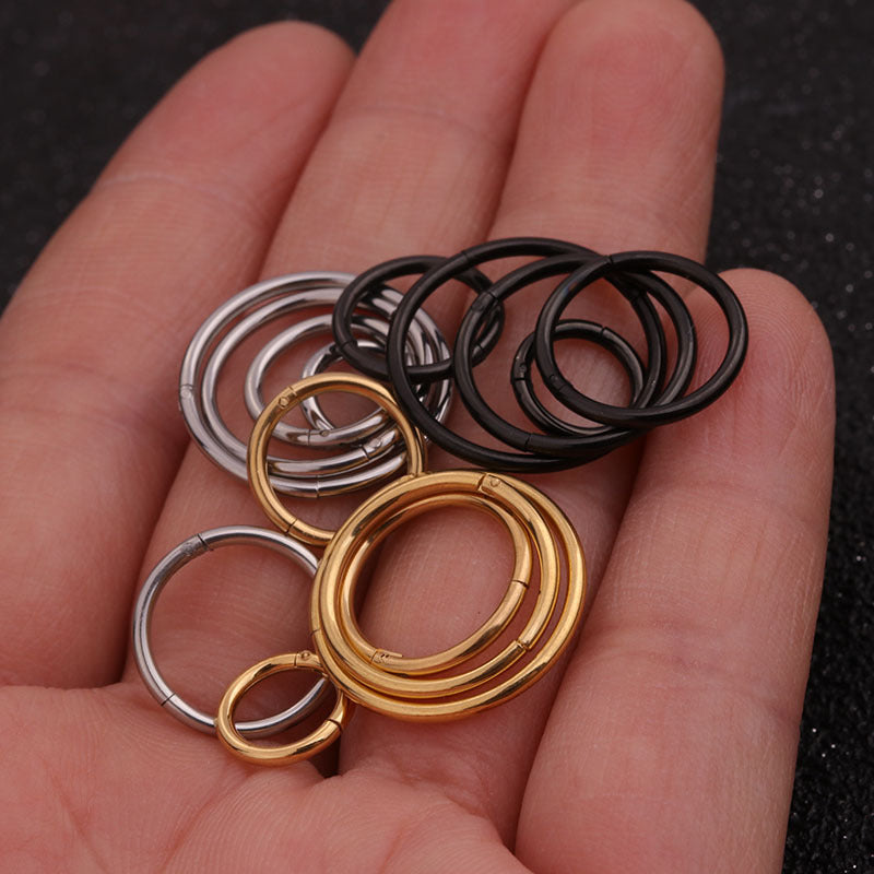 16G Surgical Steel Cartilage Huggie Earrings - Small Hoop Earrings for Helix, Tragus & Piercings | HSPJ19112 | Perfect for Everyday Wear & Gifting