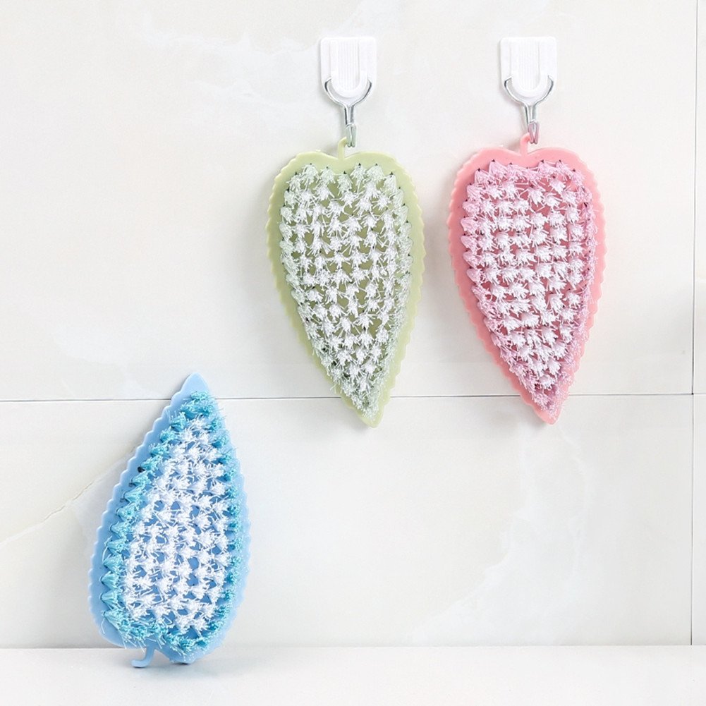 Best Soft Kitchen Laundry Brush for Clothes & Shoes - Leaf-Shaped Cleaning Brush for Delicate Fabrics, Sneakers & Household Items | Perfect for Hand Washing, Stain Removal & Gentle Cleaning