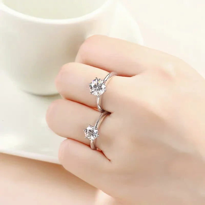 1.5CT GRA Certified Moissanite Engagement Ring for Women - VVS1 Lab Diamond Solitaire Wedding Band (Ideal for Proposals, Anniversaries & Bridal Jewelry)