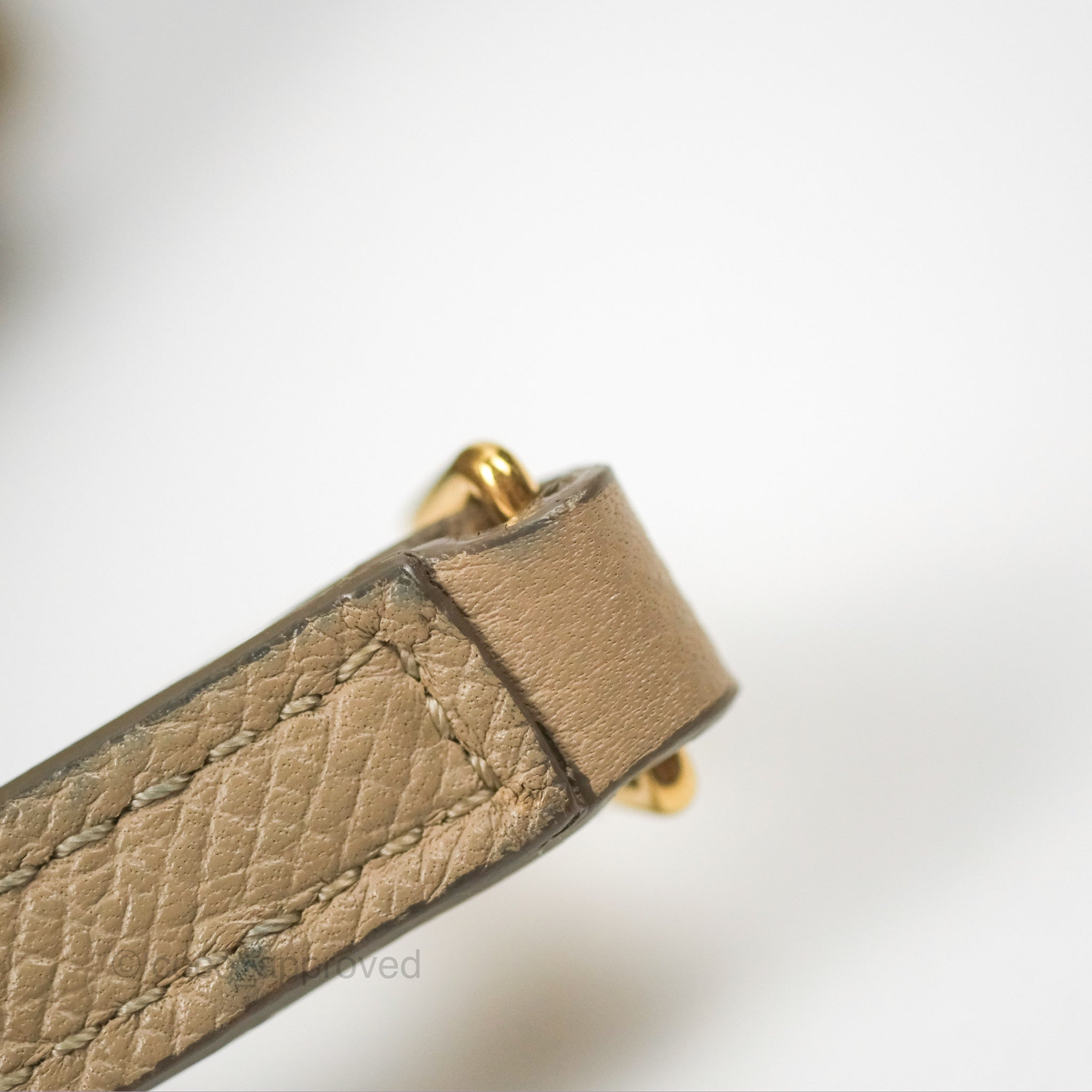 Celine Nano Belt Bag in Light Taupe Grained Calfskin with Gold Hardware - Perfect for Everyday Use, Work & Travel
