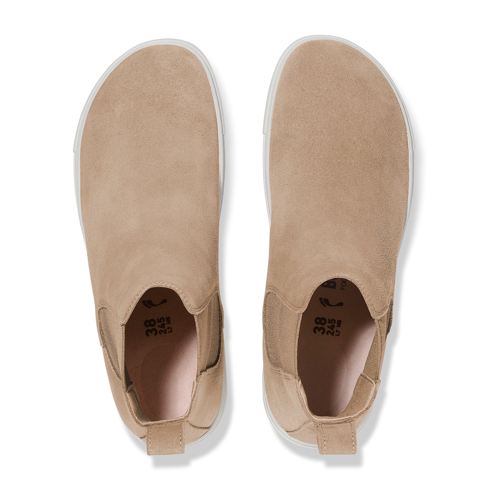 Birkenstock Bend Narrow Chelsea Sneaker (Women)   Taupe Suede
