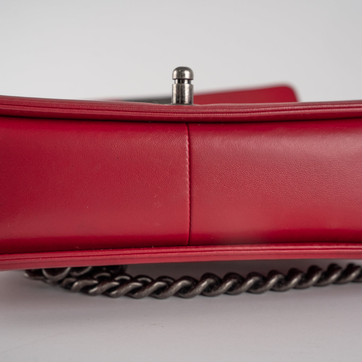 Authentic Chanel Red Boy Old Medium Flap Bag in Lambskin Leather - Luxury Crossbody Bag for Women, Perfect for Date Night & Special Occasions