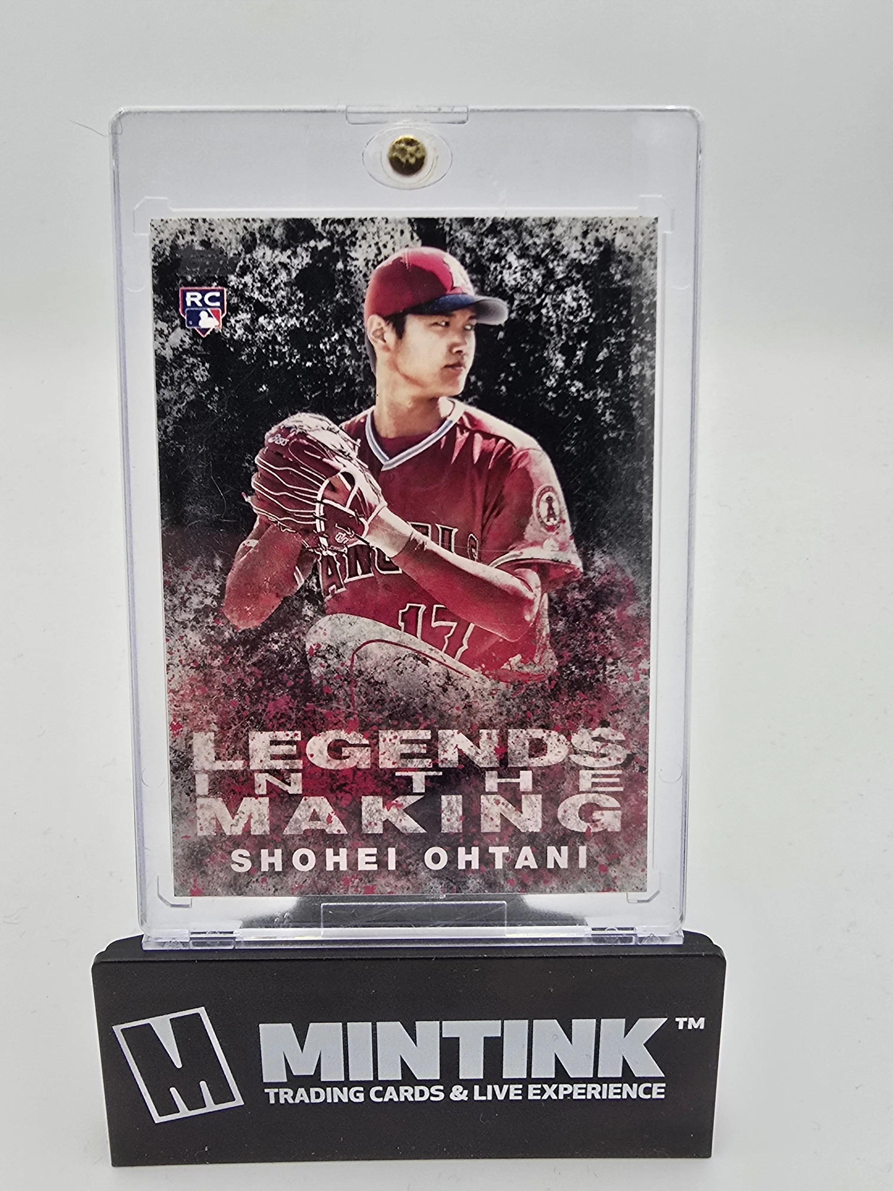 2018 Topps Baseball Shohei Ohtani RC Rookie Card - Legends In The Making Black Parallel - Perfect for Baseball Card Collectors & Sports Memorabilia Fans