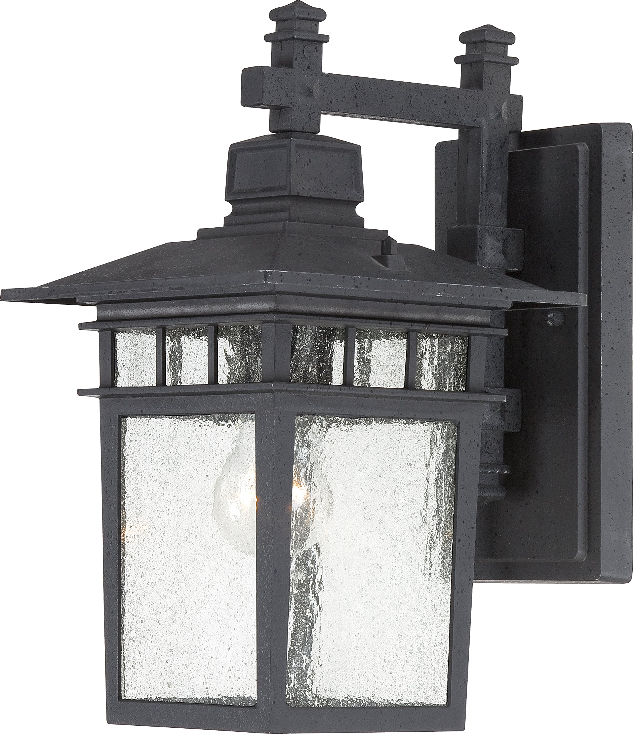 Nuvo 60/4959 Black 14-Inch Outdoor Wall Mount Light Fixture - Perfect for Porch, Patio, and Garden Lighting