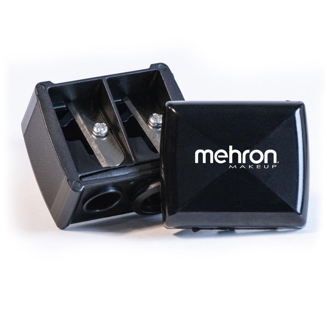 Mehron Dual Sharpener for Makeup Pencils - Black for Artists & Pros