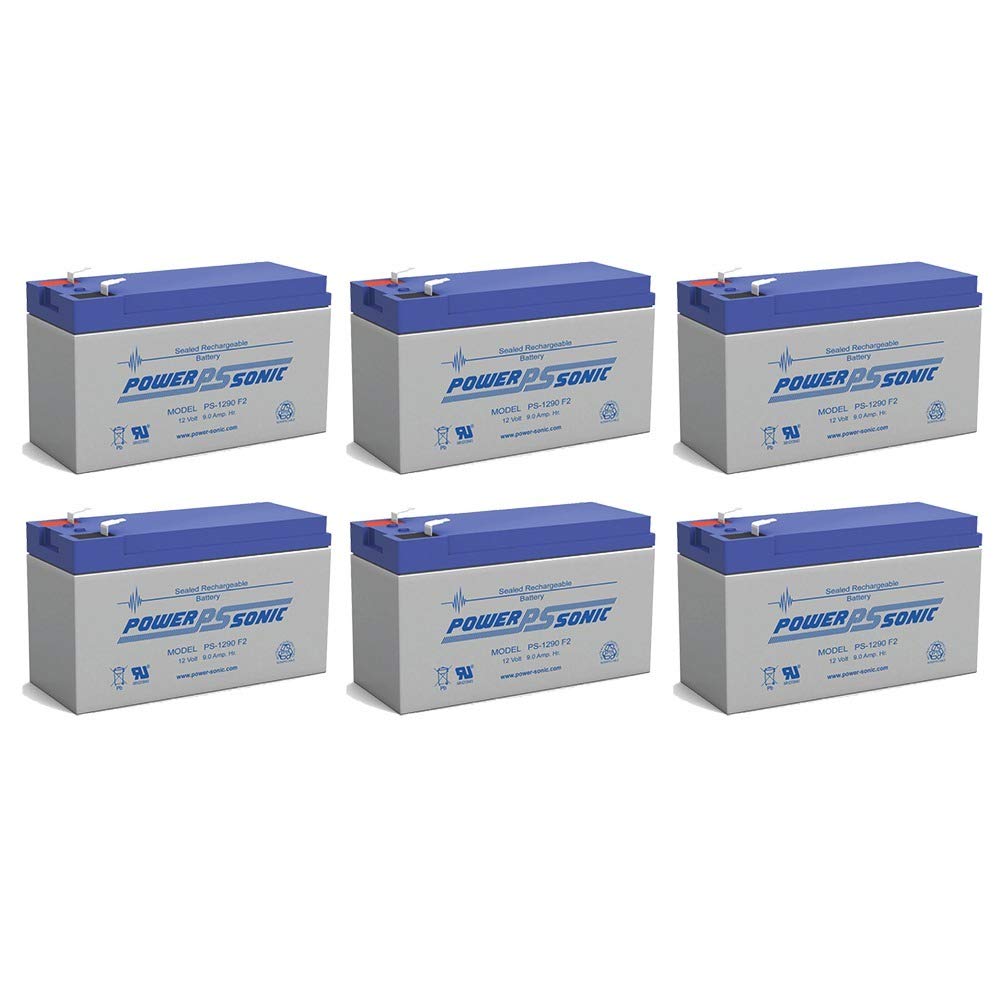Power Sonic 12V 9AH Rechargeable Battery - Replacement for Ritar RT1270E, RT1270H, RT1275-6 Pack - Ideal for Solar Systems, UPS Backup, and Emergency Lighting