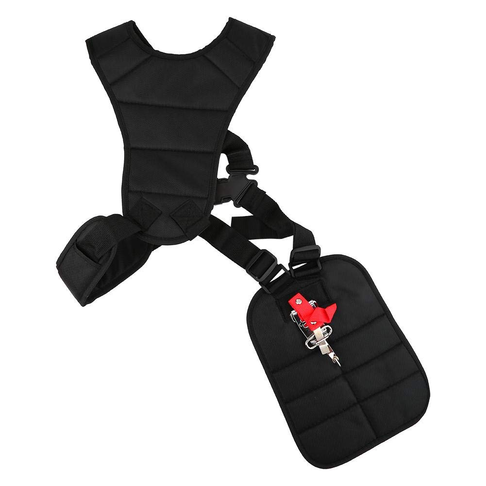 **Comfortable Padded Double Shoulder Harness Strap for Grass Trimmer & Brush Cutter - Adjustable Nylon Belt (11.0 x 8.2 Inch) - Ideal for Landscaping, Gardening & Yard Work**