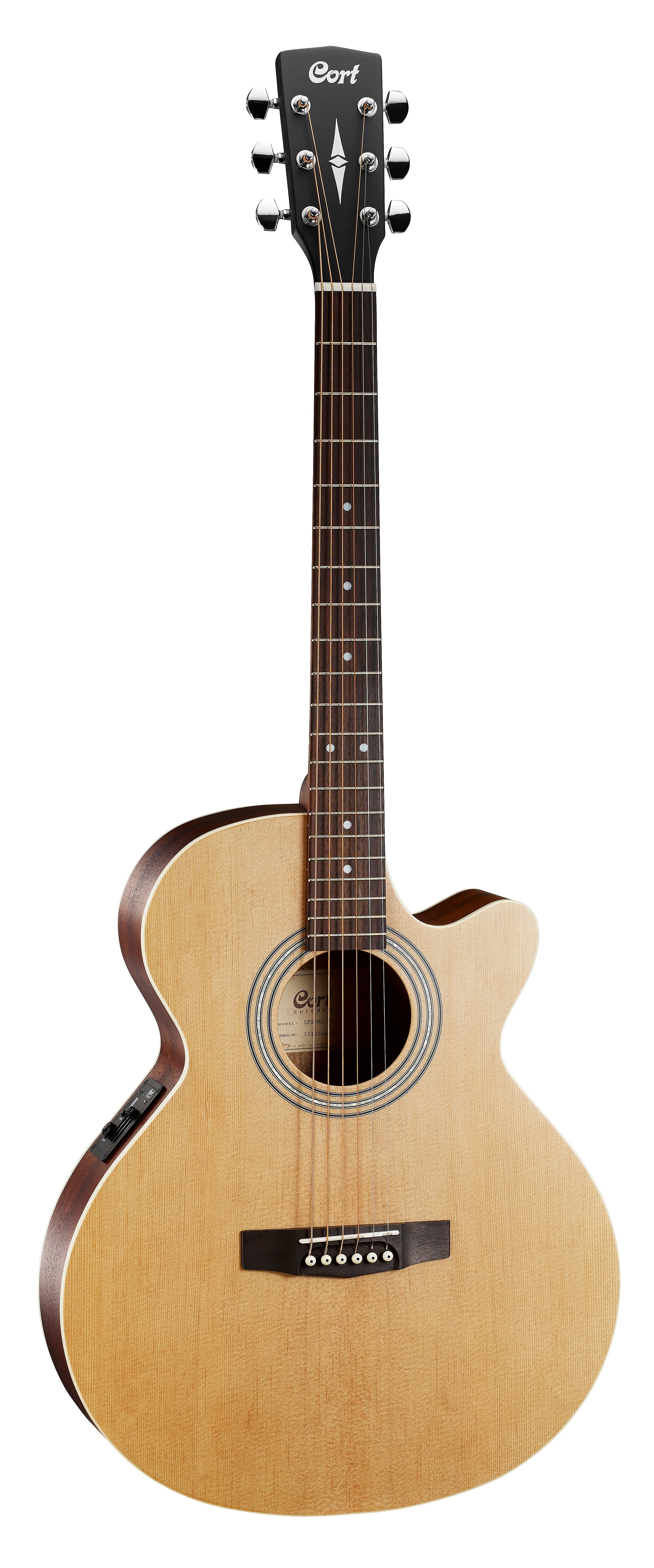 Cort SFX ME OP Cutaway Acoustic Guitar - Open Pore Finish - Perfect for Travel, Camping & Live Performances