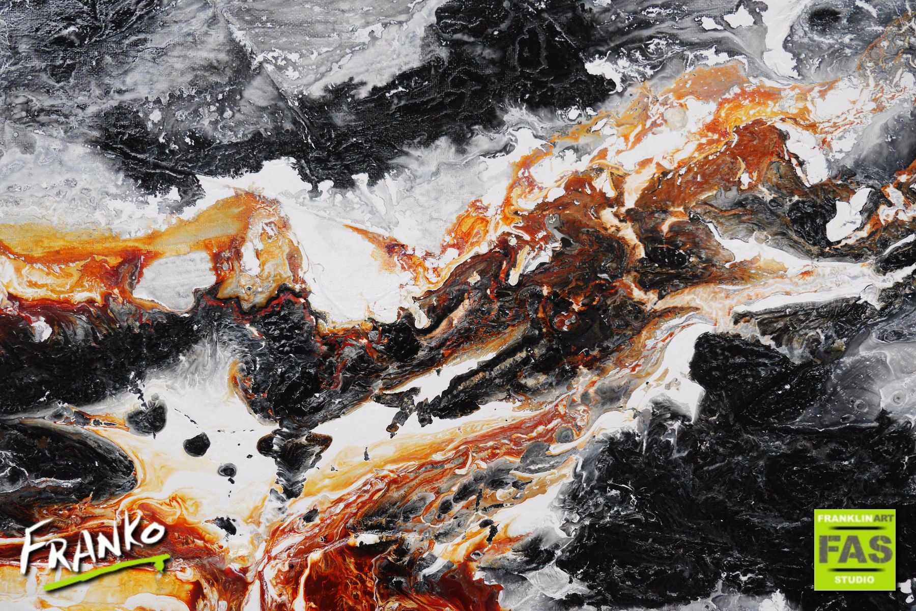 Abstract Black Brown Wall Art Canvas Print - Modern Home Decor for Living Room, Bedroom & Office - Inspire Your Space