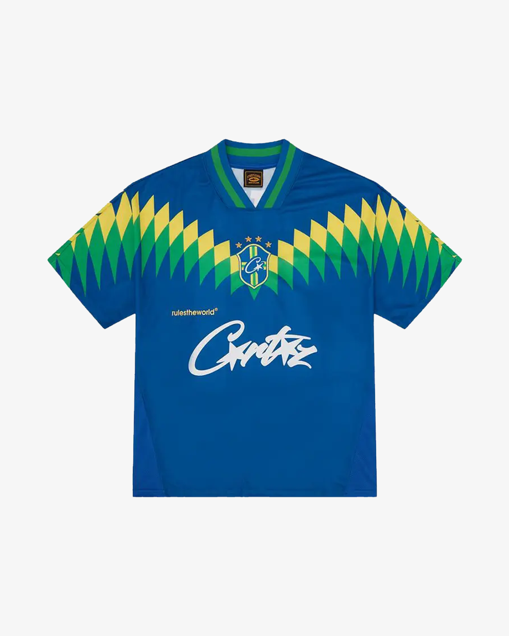 Corteiz Club America Jersey - Authentic Soccer Jersey for Men & Women - Brasil Blue - Perfect for Games, Training & Fan Support