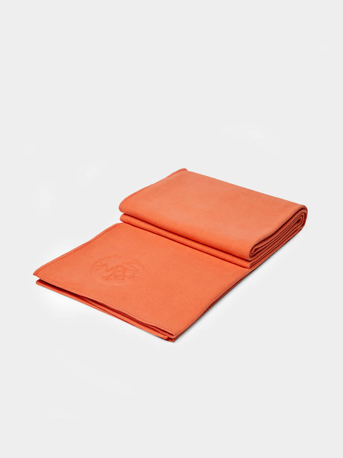 Manduka eQua Yoga Mat Towels - Non-Slip, Absorbent & Eco-Friendly for Hot Yoga, Pilates & Workouts - Perfect for Home & Studio Use