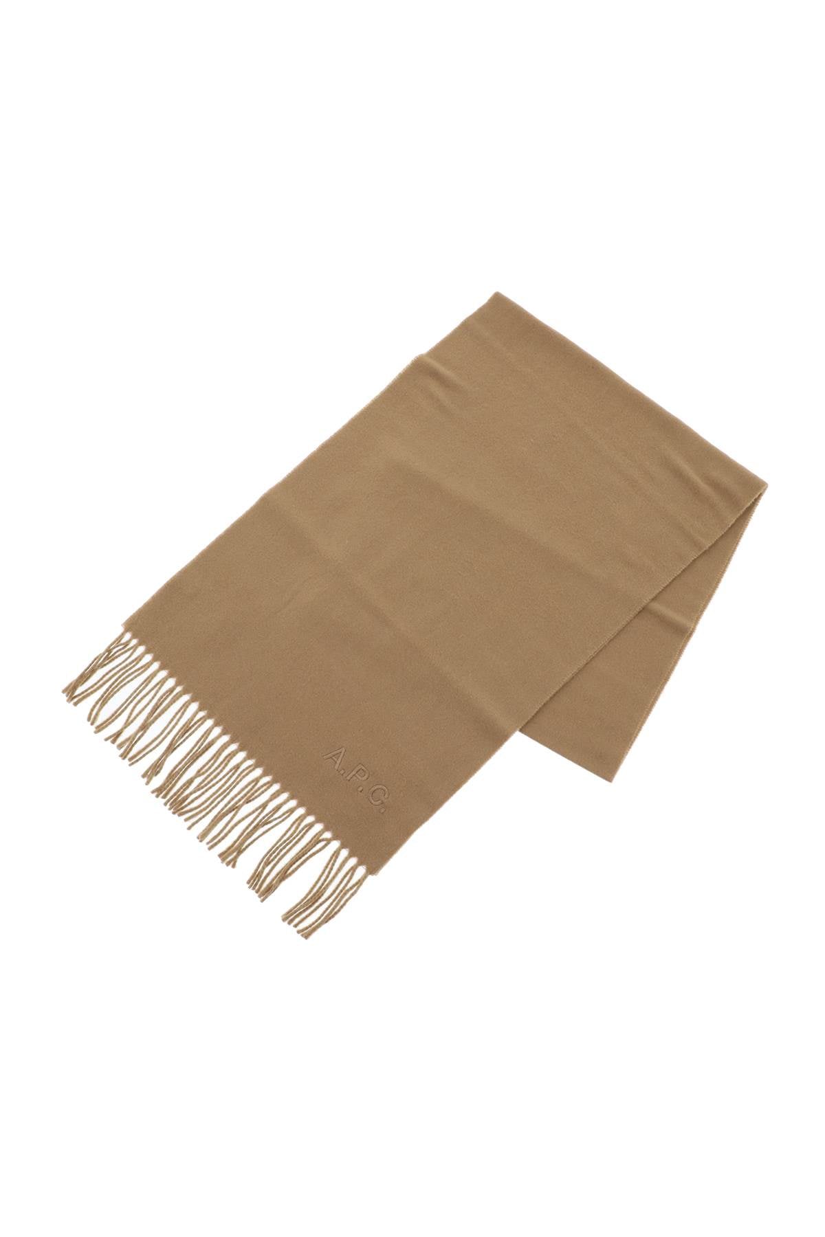APC Ambroise Embroidered Wool Scarf - Warm Winter Accessory for Women, Perfect for Cold Weather & Stylish Outfits