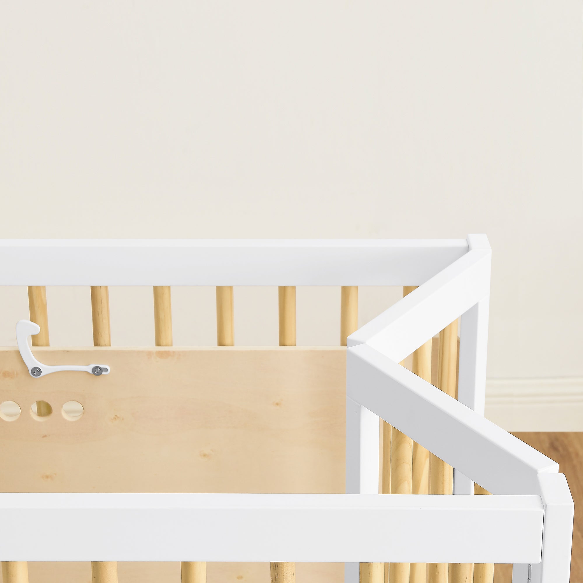 Portable Folding Mini Crib with 1.5 Inch Mattress - Lightweight Travel Baby Bed for Nursery, Home & On-The-Go Use