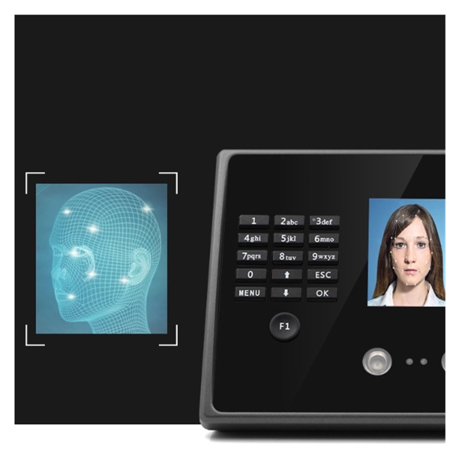 FA20 Biometric Time Clock - Facial Recognition & Fingerprint Attendance System for Employee Tracking | Ideal for Offices, Schools, and Access Control Security