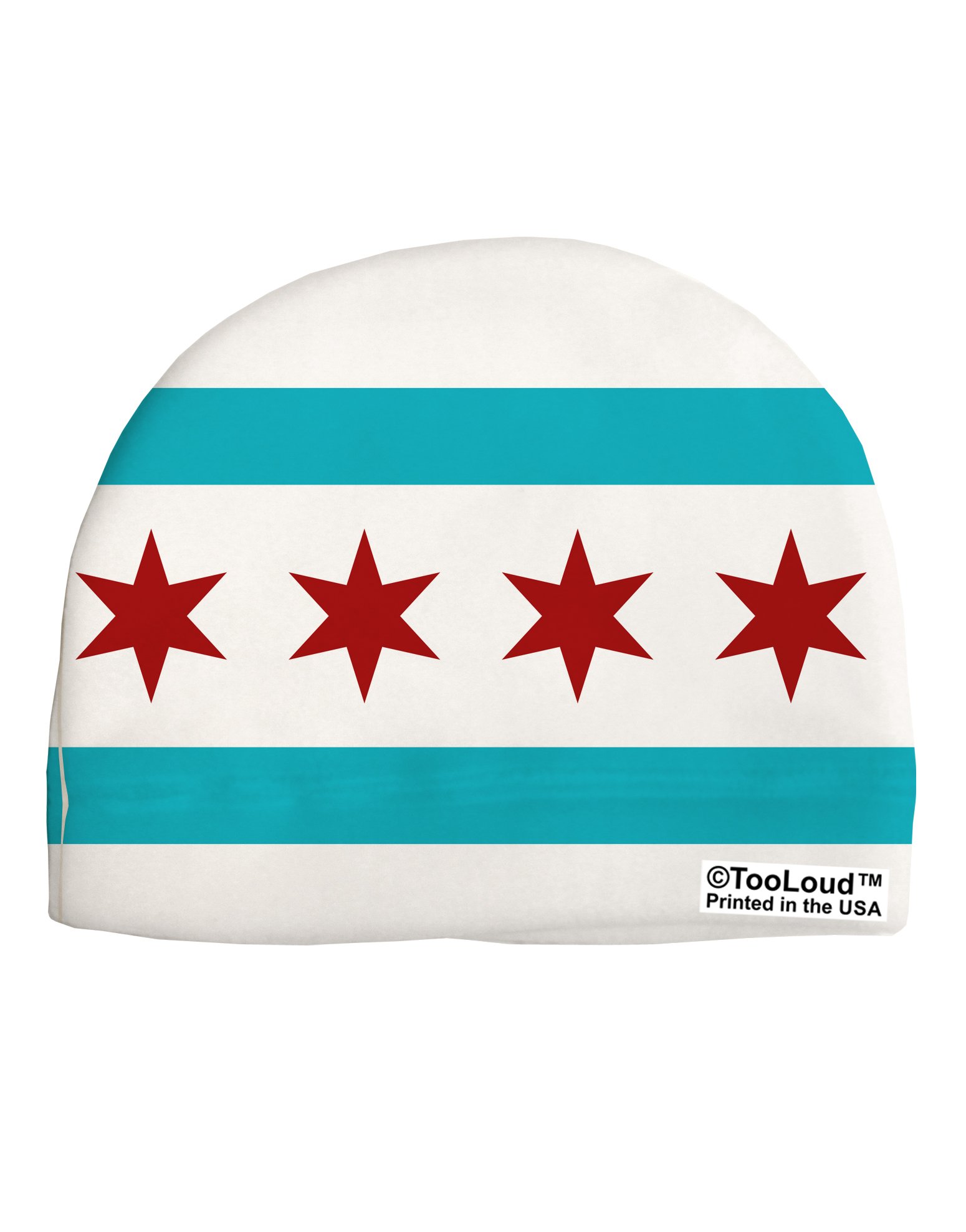 Chicago Flag Fleece Beanie - Warm Knit Skull Cap for Men & Women - Perfect for Winter Sports, Outdoor Activities & Casual Wear