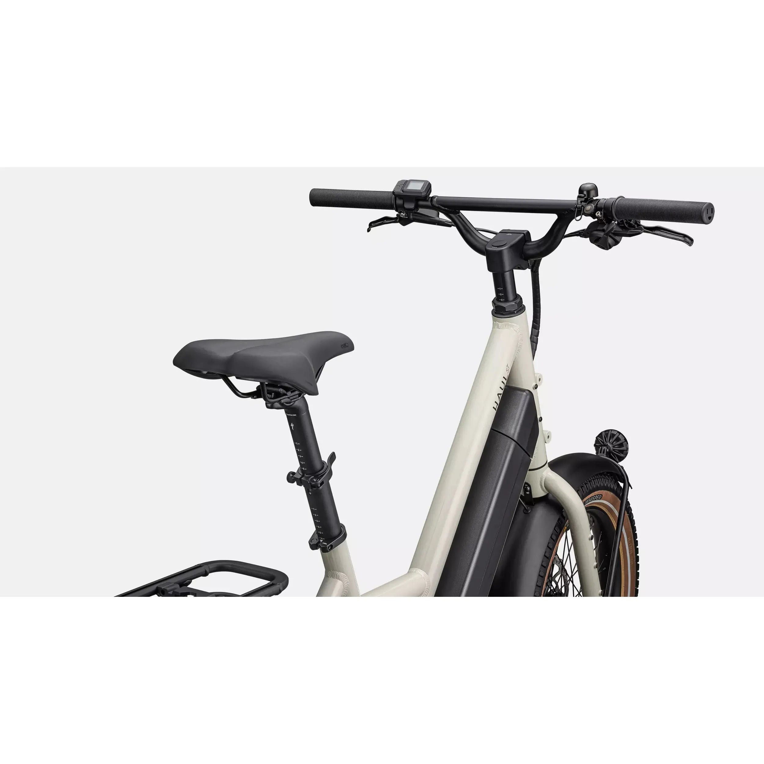 Specialized Globe Haul ST Electric Bike - White Mountain Gloss Finish | Includes FREE Spare Battery | Perfect for Urban Commuting & Off-Road Adventures