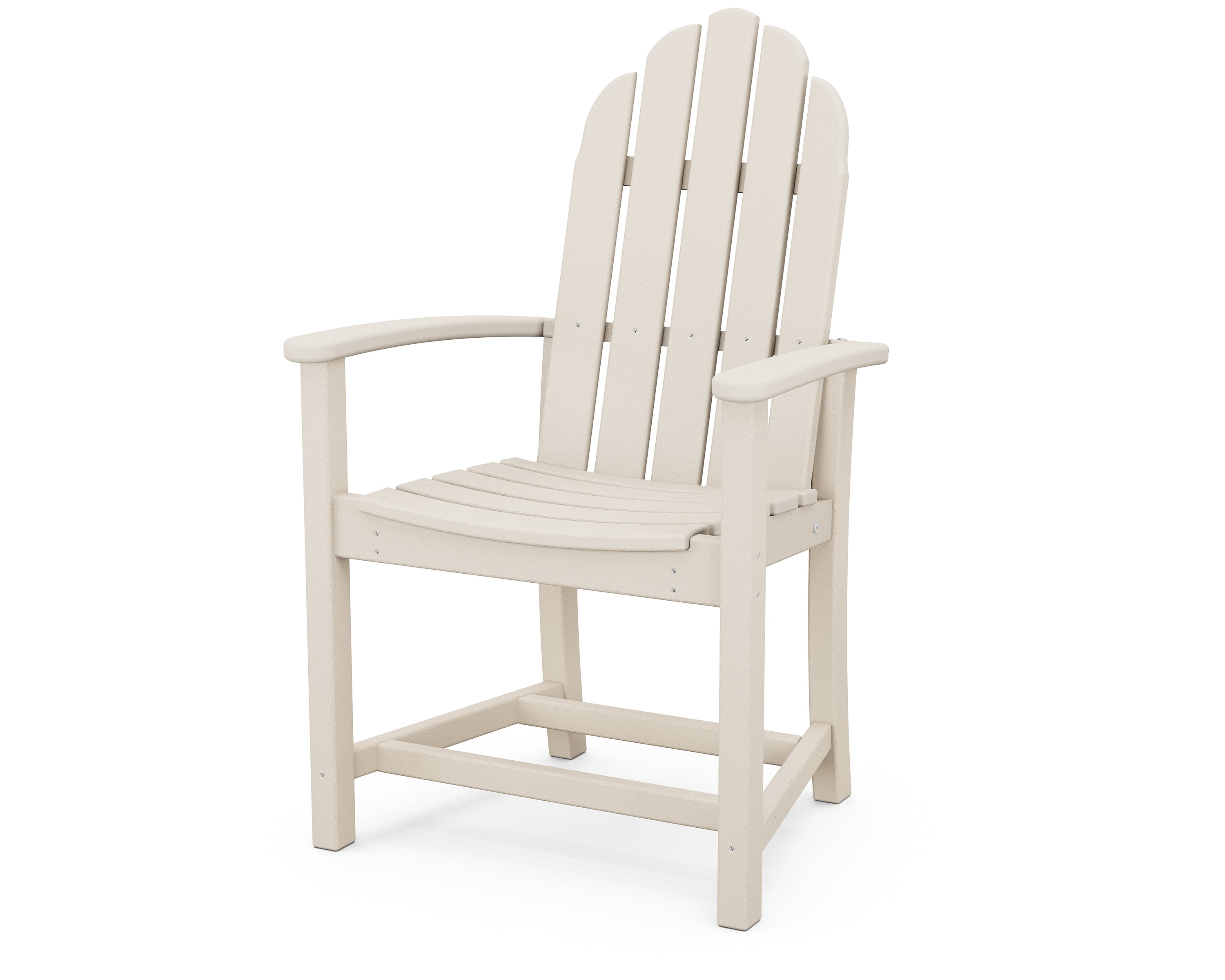 POLYWOOD Classic Adirondack Dining Chair - Weather-Resistant Outdoor Furniture for Patio, Garden & Poolside - Durable Recycled Plastic Material