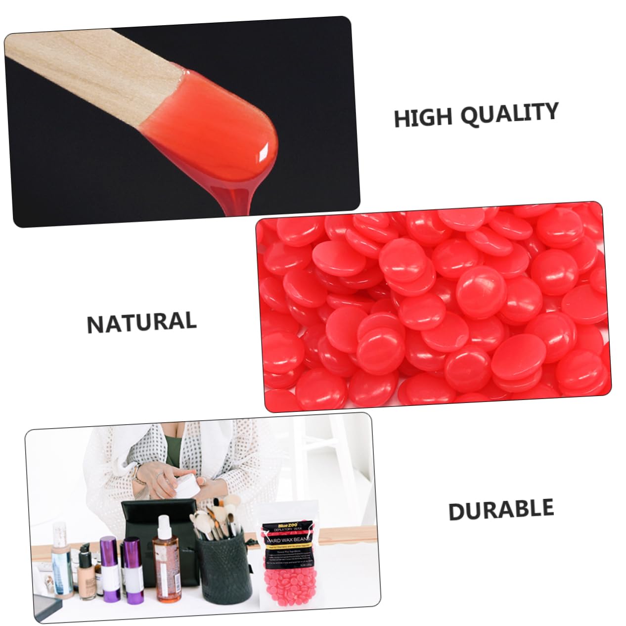 GLEAVI 2-Pack Hard Wax Beans & Wax Warmer Kit - Professional Hair Removal Wax for Face, Legs, Bikini & Body - Includes Waxing Strips & Double Wax Warmer Machine - Perfect for Salon, Spa & At-Home Use (Red)
