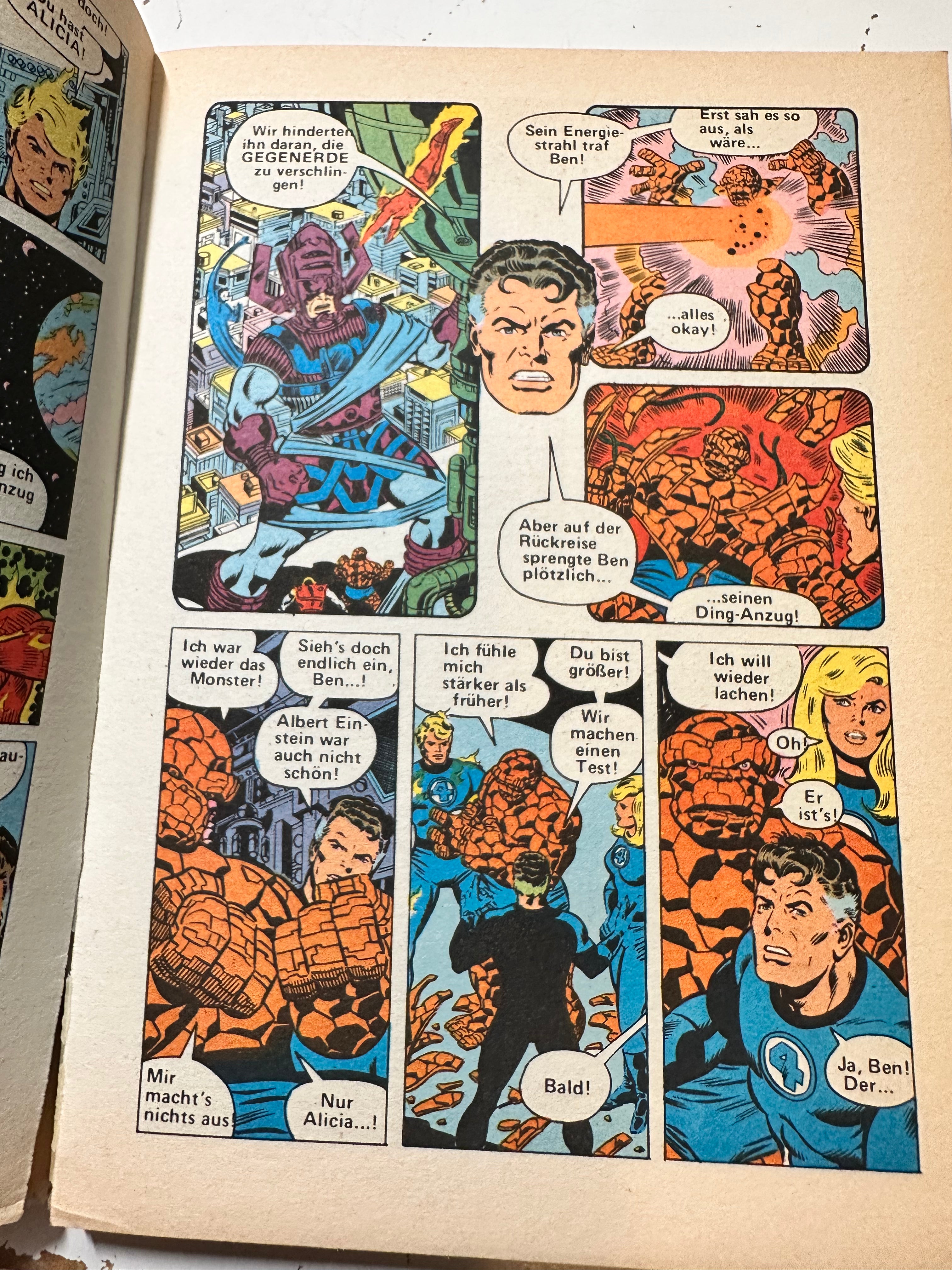 Rare Vintage Fantastic Four Marvel German Comic Book 1981 - Collectible Superhero Comics for Fans & Enthusiasts - Perfect for Display, Gifts & Comic Collections