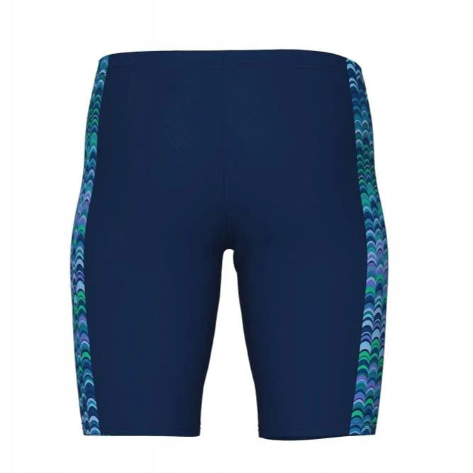 Arena Boys Ondulation Competitive Swim Jammers - Navy/Navy Multi - Perfect for Swim Training, Racing & Pool Workouts