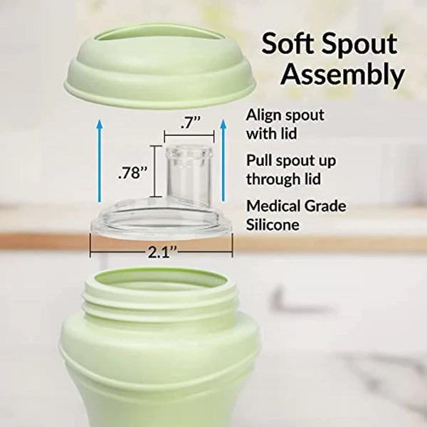 Reusable Re-Play Soft Spout Sippy Cup - BPA-Free Toddler Drinking Cup for Boys & Girls - Perfect for Travel, Daycare & On-the-Go Hydration