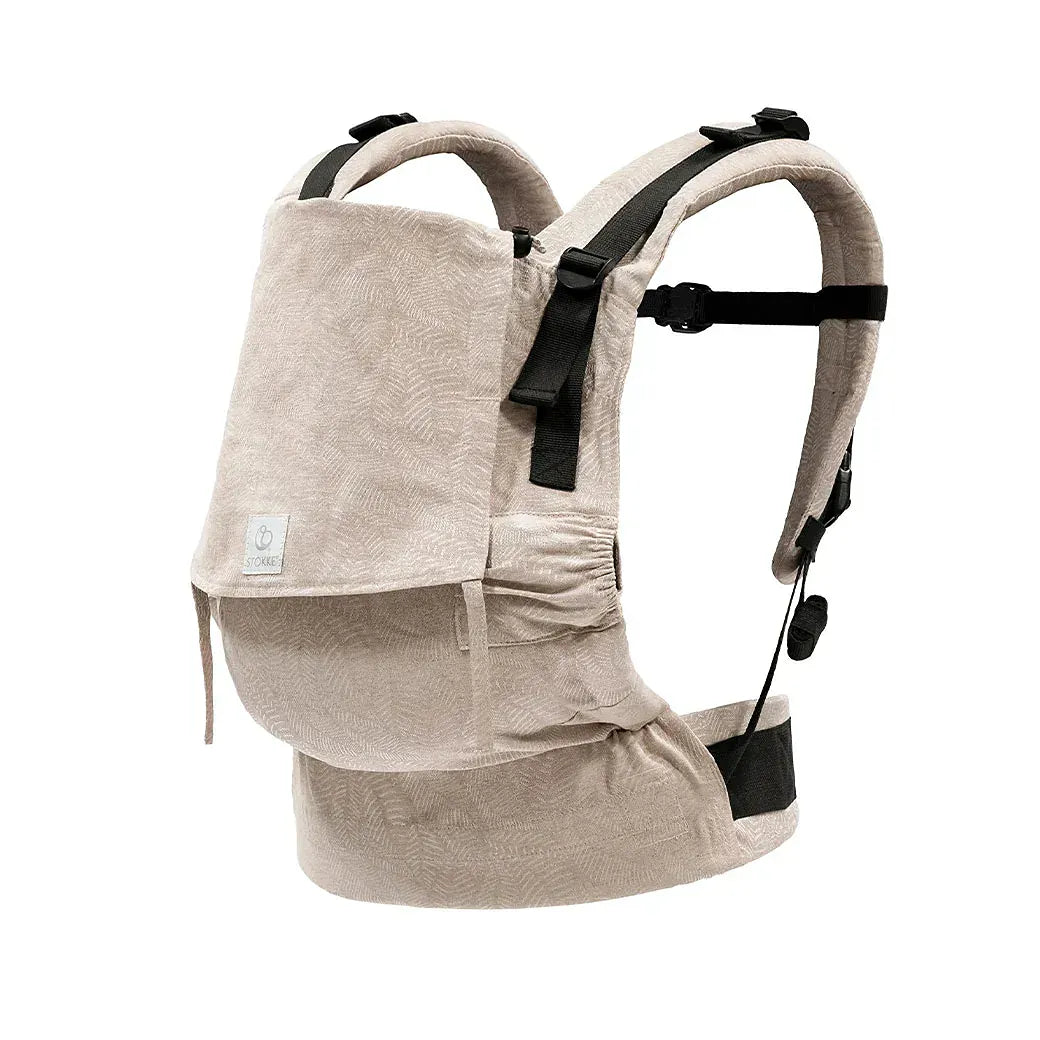Limas Carrier Flex - Floral Beige Baby Wrap for Newborns & Infants | Hands-Free Baby Carrier for Comfortable & Secure Carrying | Perfect for Shopping, Hiking & Daily Errands