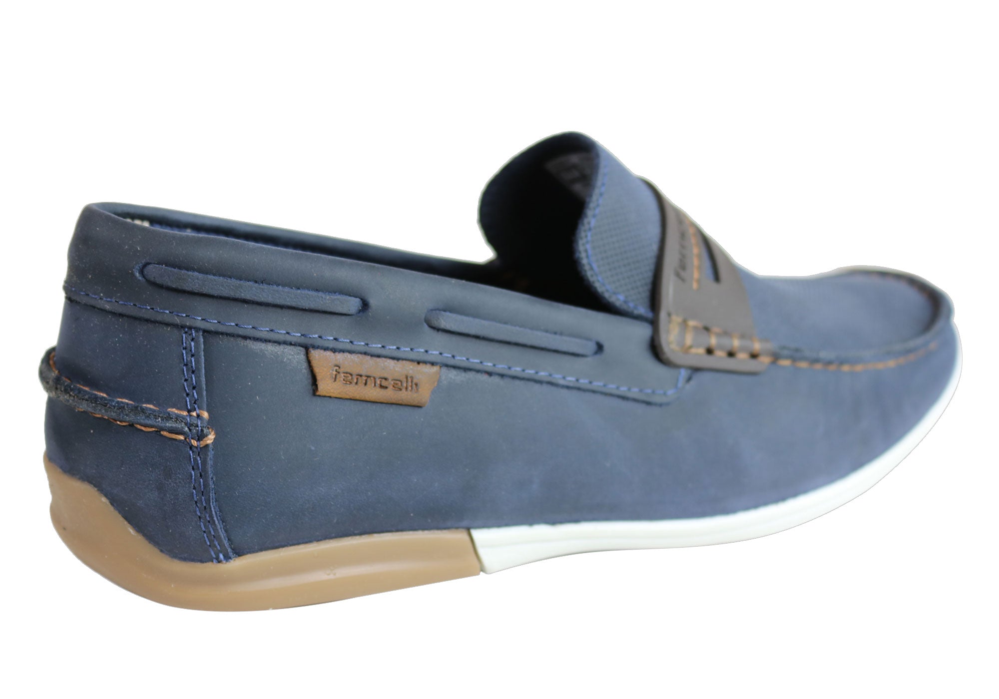 Ferricelli Mitchell Men's Genuine Leather Casual Loafers - Handcrafted in Brazil - Comfortable Slip-On Shoes for Work, Travel & Everyday Wear