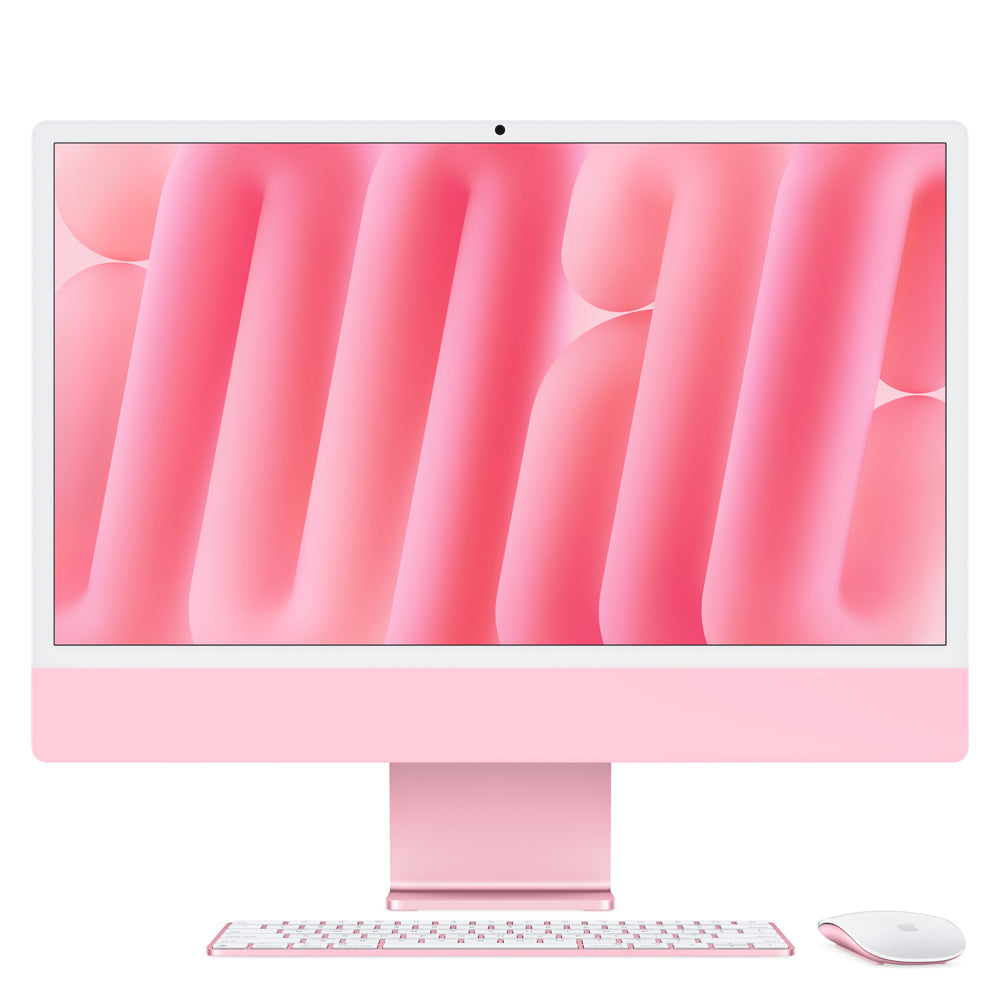 24-inch iMac with 4.5K Retina Display - Apple M4 Chip (8-Core CPU & 8-Core GPU) 256GB SSD in Pink - Perfect for Home Office, Graphic Design & Creative Work