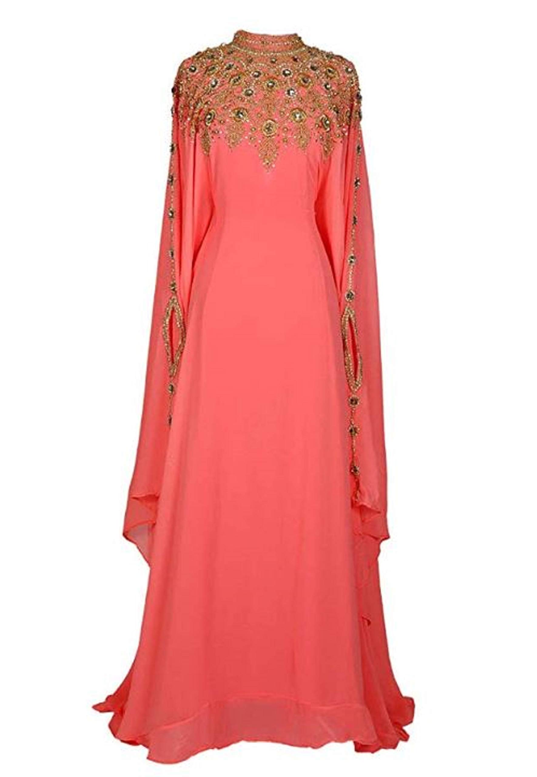 Elegant Kaftan Maxi Dress for Women - Boho Chic Evening Gown, Wedding Guest & Cocktail Party Dress - Perfect for Beach Vacations, Summer Parties & Special Occasions
