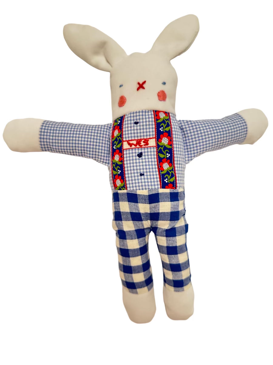 Custom White Bunny Plush Toy for Boys - Personalized Kids Gift for Easter, Birthday & Nursery Decor