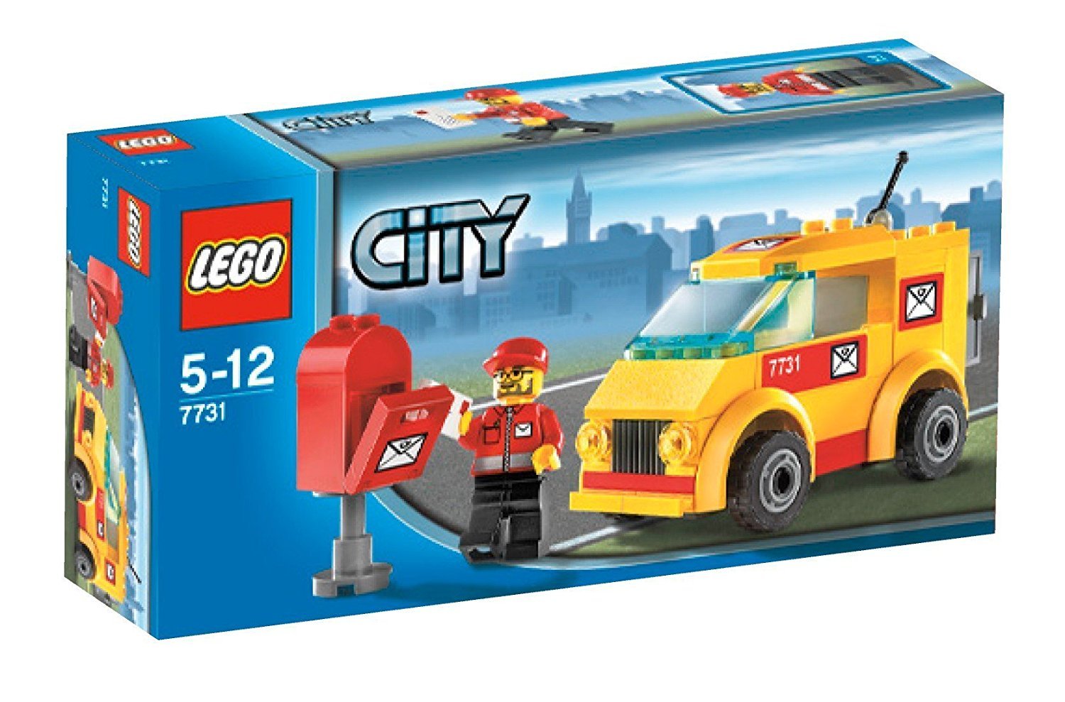LEGO City Mail Van Toy Set #7731 - Interactive Building Blocks for Kids, Creative Play & Collectible Model - Perfect for Pretend Play & Gifts