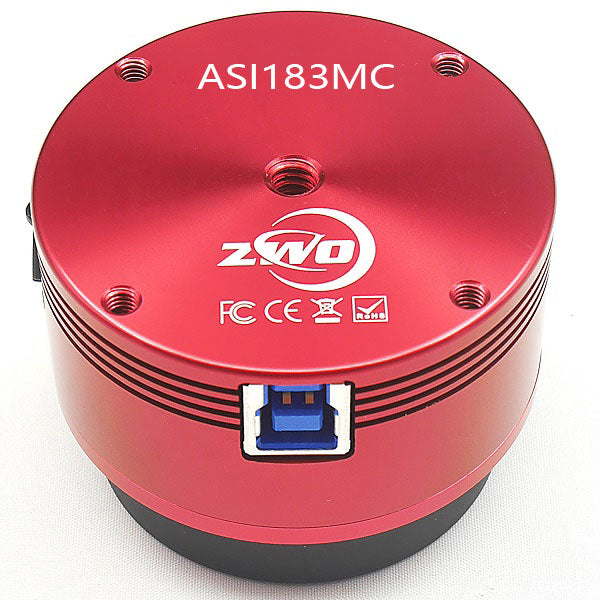 ASI183MC Color Astronomy Camera - High Sensitivity CMOS Sensor for Deep Sky Imaging, Planetary Observation & Astrophotography - Perfect for Stargazing, Night Sky Photography & Telescope Use