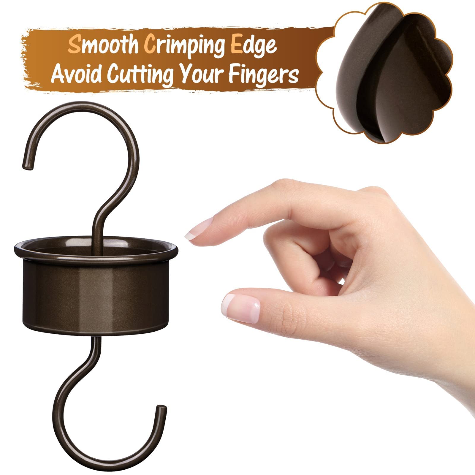 BOLITE Ant Moats for Hummingbird Feeders - 2 Pack Bronze Hanging Ant Moat Accessories | Prevent Ants from Reaching Hummingbird Nectar - Perfect for Outdoor Bird Feeders & Garden Decor