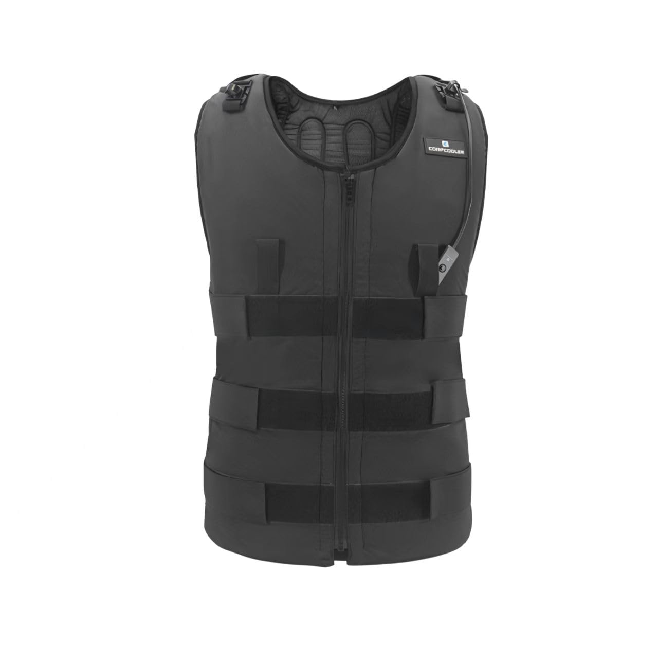 Black UniVest ICE Cooling System - 2.5L Hydration Bladder with Adjustable Flow Control - Breathable Outerwear Cooling Vest for Outdoor Work, Sports & Hot Weather Activities