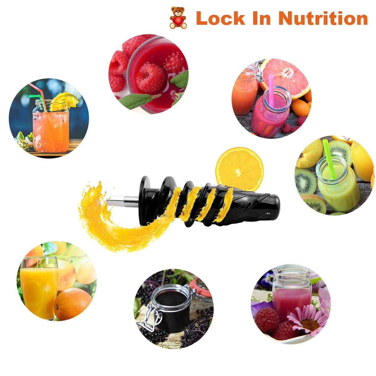 Omega Juicer Replacement Parts - Compatible with Omega 8003, 8004, 8005, 8006, 8007, 8008 & NC900 Models - High-Quality 8006 Juicer Parts for Smooth Juicing at Home or Commercial Use