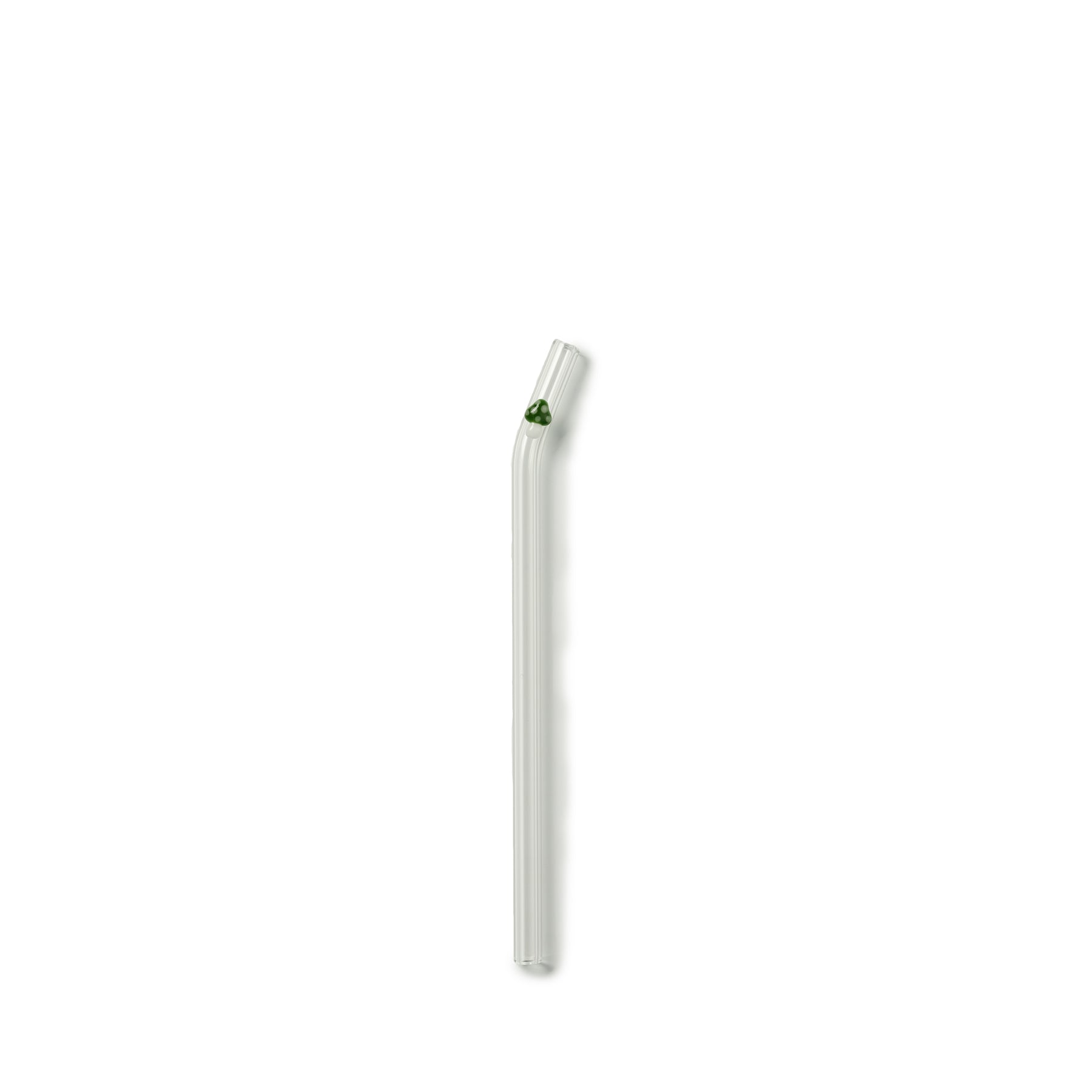 Organic Green Mushroom-Shaped Curved Silicone Straw - Eco-Friendly Reusable Drinking Straw for Smoothies, Juices & Cocktails - Perfect for Home, Office & Outdoor Use