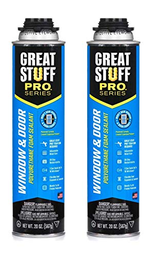 GREAT STUFF PRO 20 oz Window & Door Insulating Foam Sealant (2-Pack) - Weatherproofing & Air Sealing for Home Improvement Projects