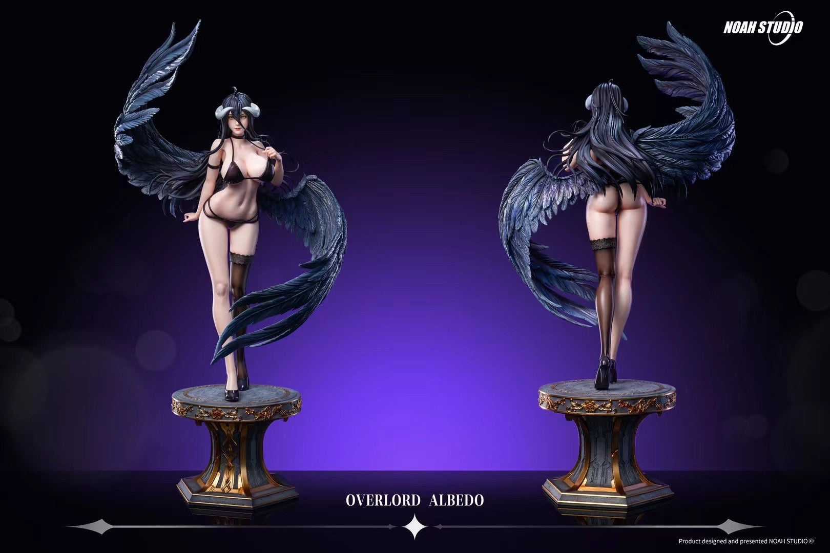 Noah Studio Overlord Albedo Anime Figure - High-Quality Collectible Statue from Overlord Series | Perfect for Anime Fans, Gift for Collectors, Home & Office Decoration