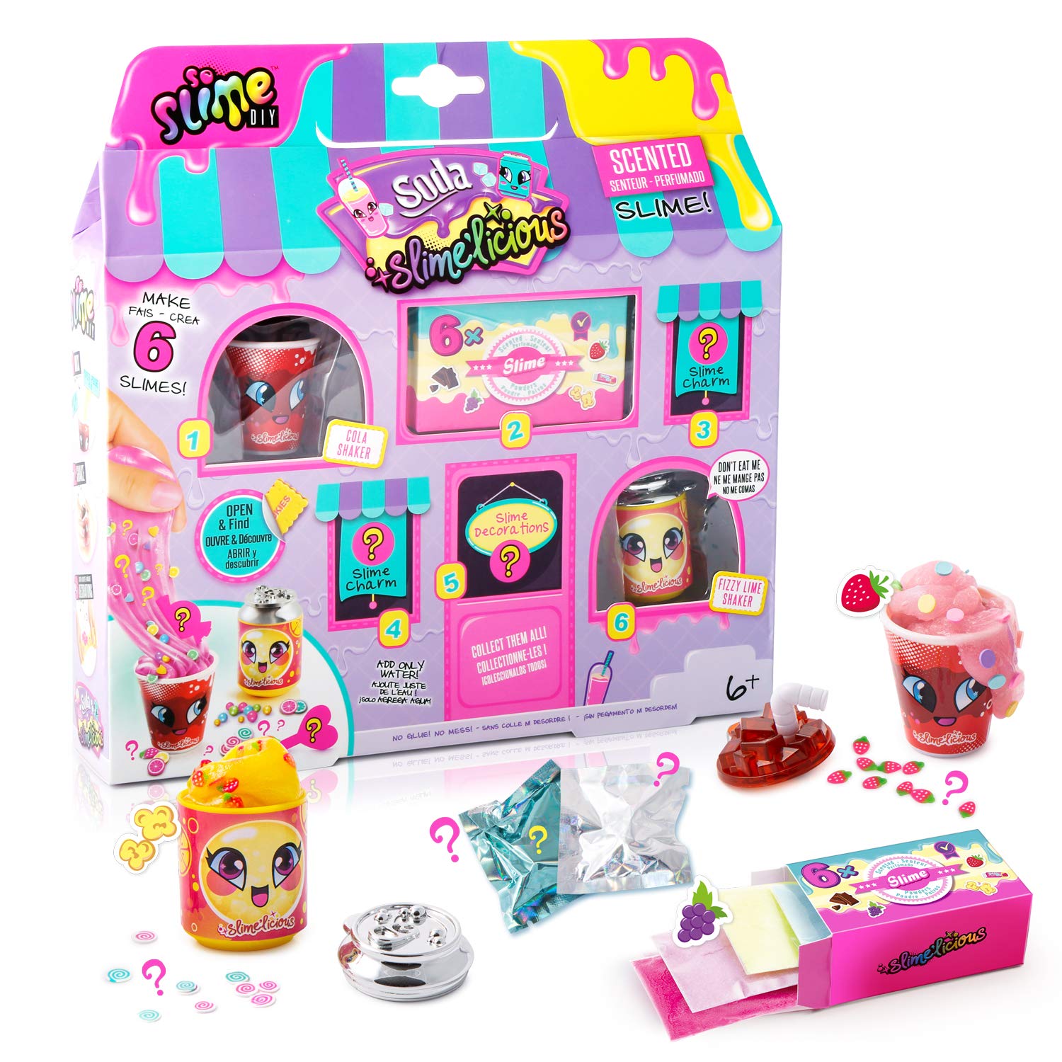 So Slime Canal Toys - Slimelicious Shop - SSC058 DIY Slime Making Kit for Kids, Fun & Safe Sensory Play - Perfect for Birthday Gifts, Stress Relief & Creative Playtime at Home or School