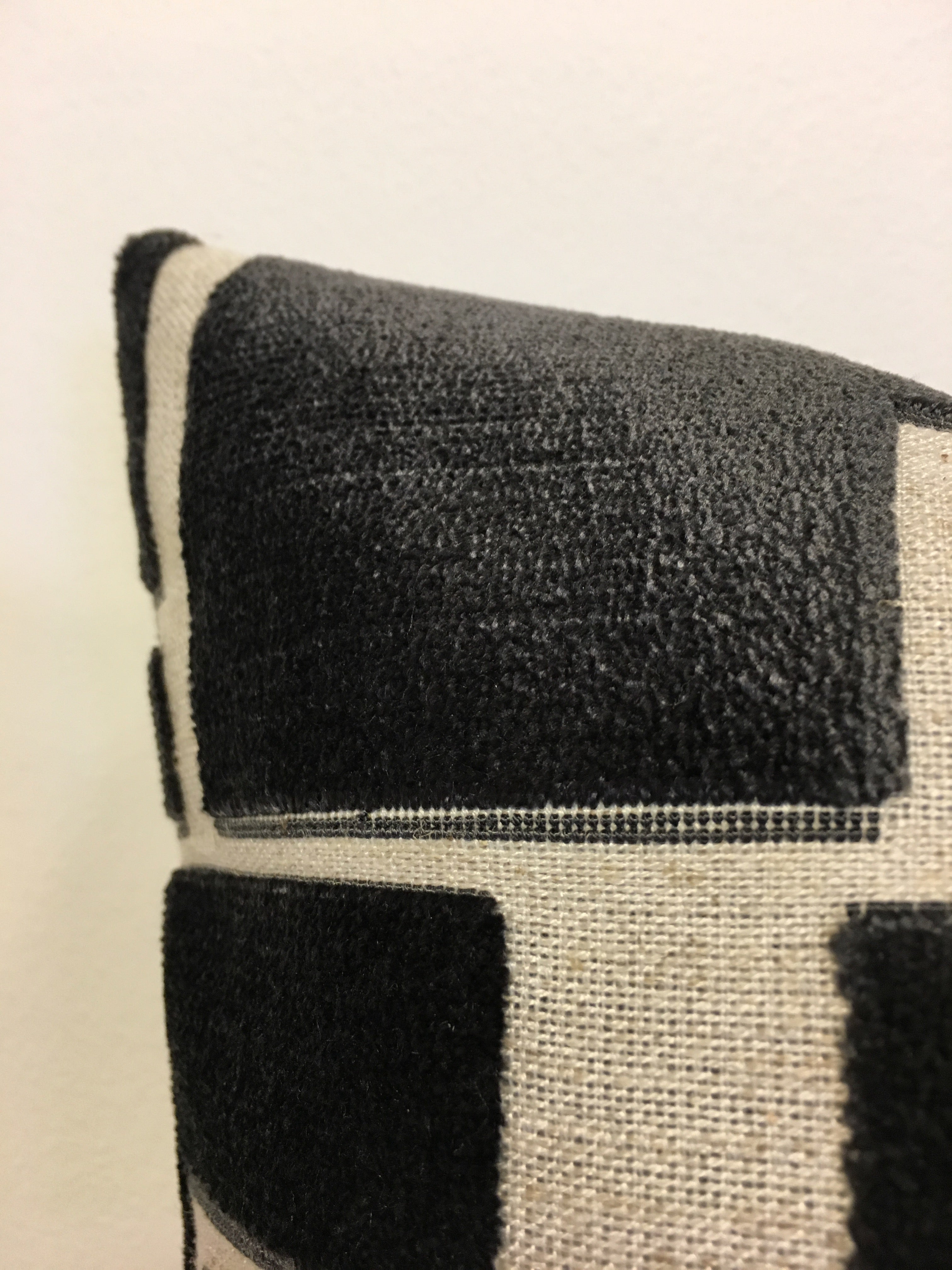 Aura Charcoal Grey Geometric Throw Pillow 20x20 - Modern Decorative Cushion for Sofa, Bed & Living Room - Home Decor Accent Pillow for Stylish Interior Design