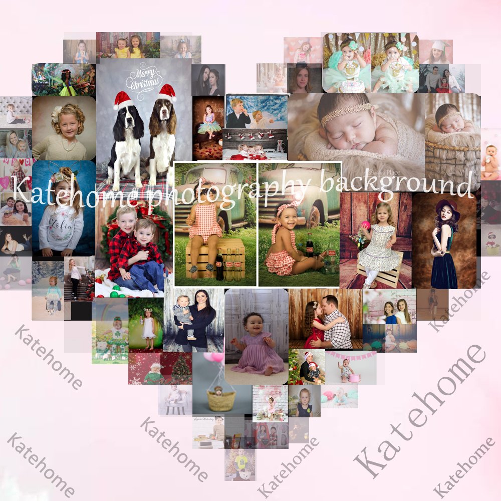 10x10ft Christmas Photography Backdrop - Holiday Portrait Background for Studio, Party, and Family Photos | Kate Brand Festive Headboard Decor