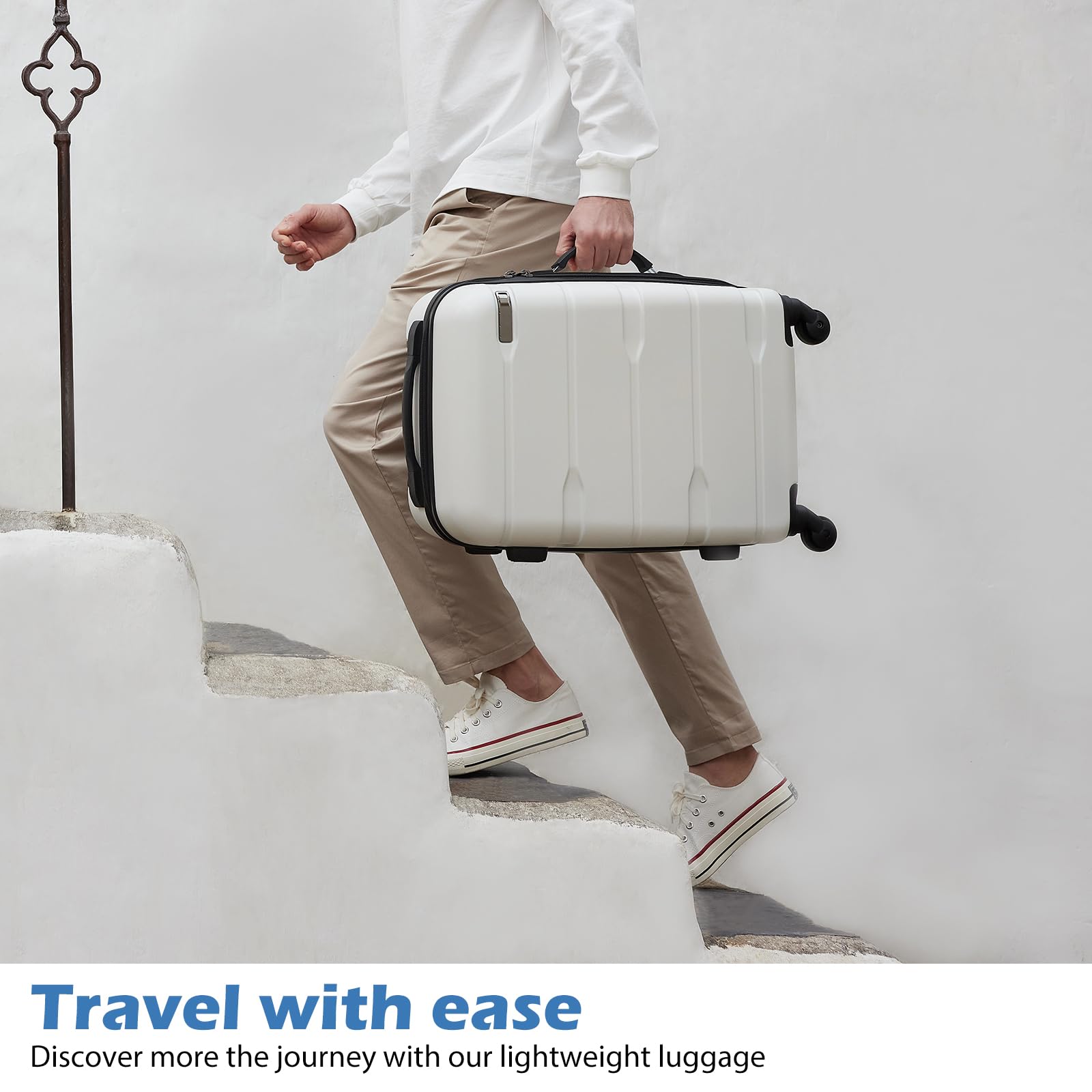 Coolife Expandable 3-Piece Luggage Set - 20