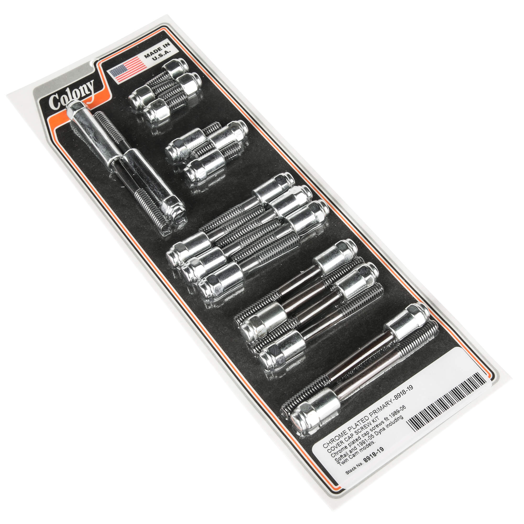 Harley Davidson Softail Dyna Primary Cover Cap Screw Kit (1989-2006) - Chrome Plated Replacement for 1991-2005 Models - Perfect for Motorcycle Maintenance & Restoration Projects