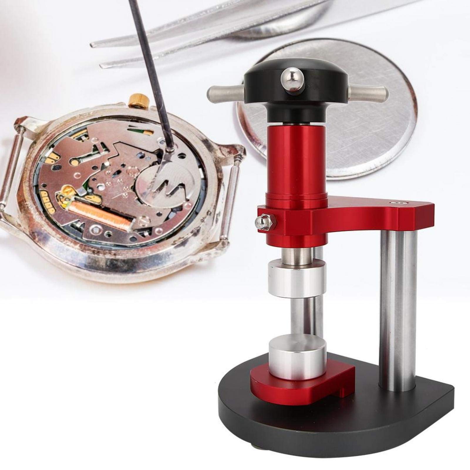 ZJchao Professional Watch Press Set - Watch Pressing Machine, Back Case Closer & Spiral Capping Tool - Complete Watch Repair Kit for Watchmakers | Perfect for Watch Back Cover Installation & Watch Repair Workshop