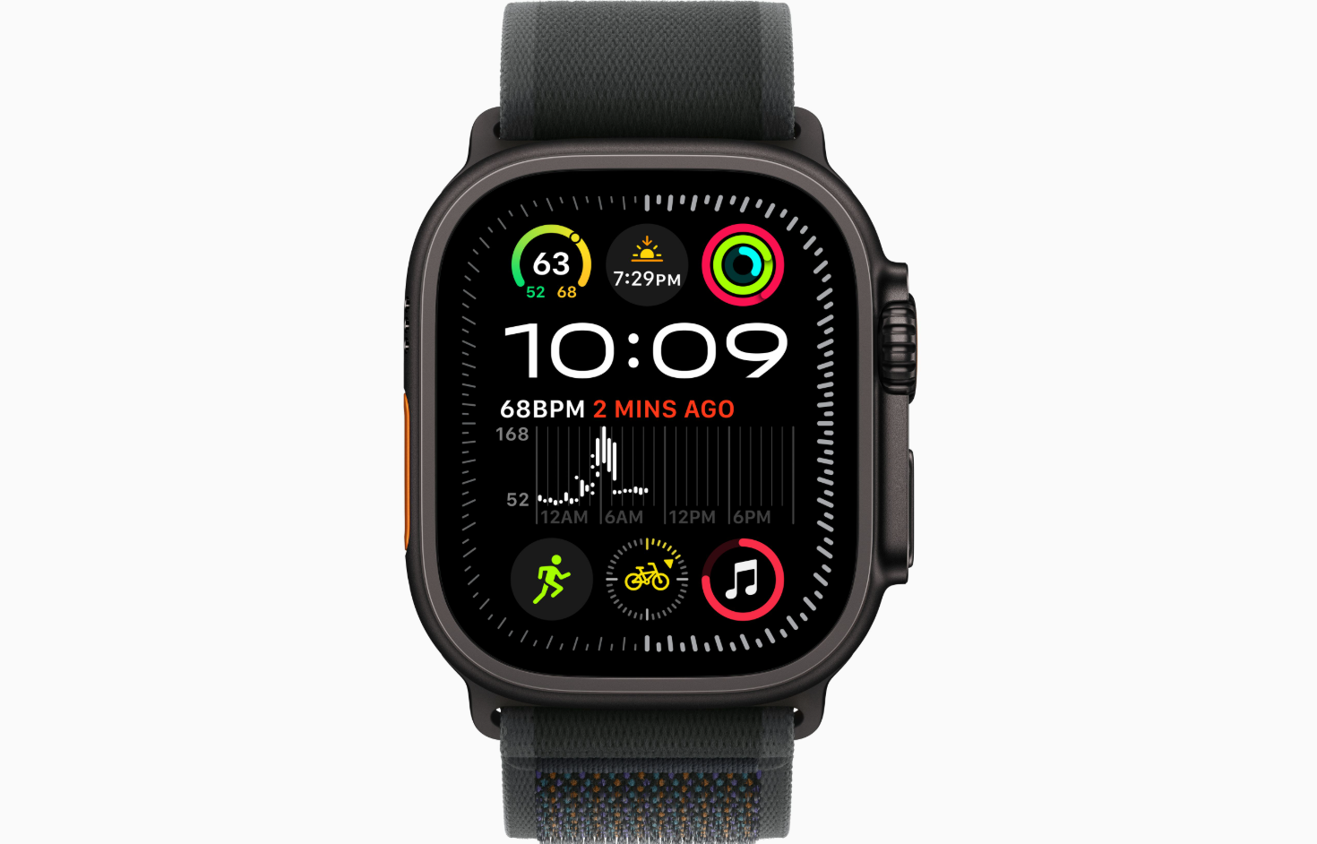 Apple Watch Ultra 2 49mm Titanium Smartwatch with Black Alpine Loop - Perfect for Outdoor Adventures, Fitness Tracking & Daily Wear