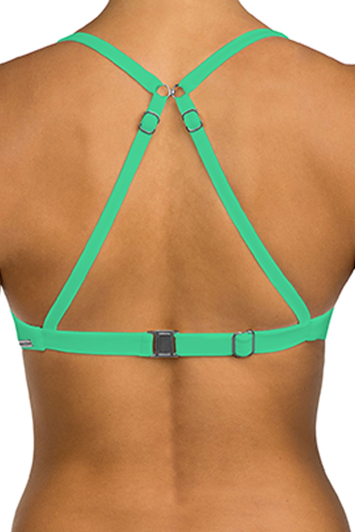 Sunsets Underwire Swim Bra for Women - Mint Green D Cup Bikini Top - Perfect for Beach, Pool, and Summer Vacations