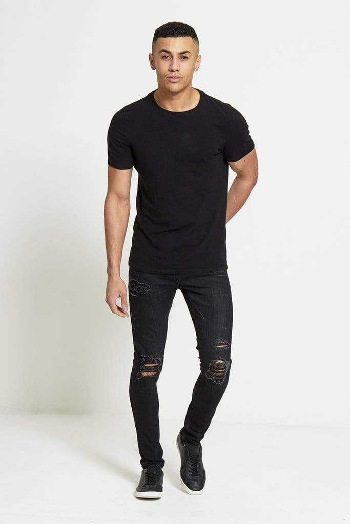 HAVOC Super Skinny Jeans for Women - True Black Stretch Denim Pants | Perfect for Casual Wear, Night Out & Everyday Fashion