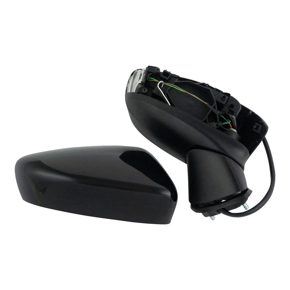 TRQ Driver & Passenger Side Mirror Set - No Heat, Blind Spot Indicator - Compatible with 2014-2016 Mazda 6 (MA1320187, MA1321187) - Perfect for Replacement & Enhanced Safety Driving