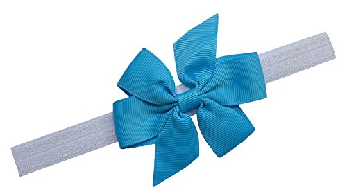 White Band Turquoise Bow