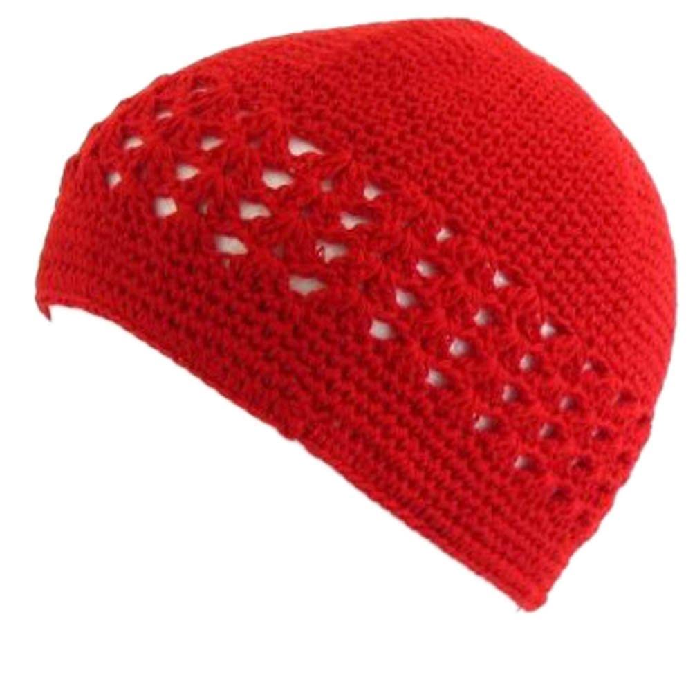 Knit Kufi Hat - Koopy Cap - Crochet Beanie for Men & Women - Soft Winter Beanie Hat - Islamic Prayer Cap - Muslim Headwear for Daily Wear & Religious Occasions
